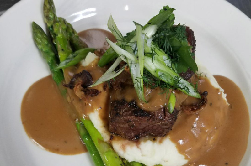 close up of a dish served at Ashbury's