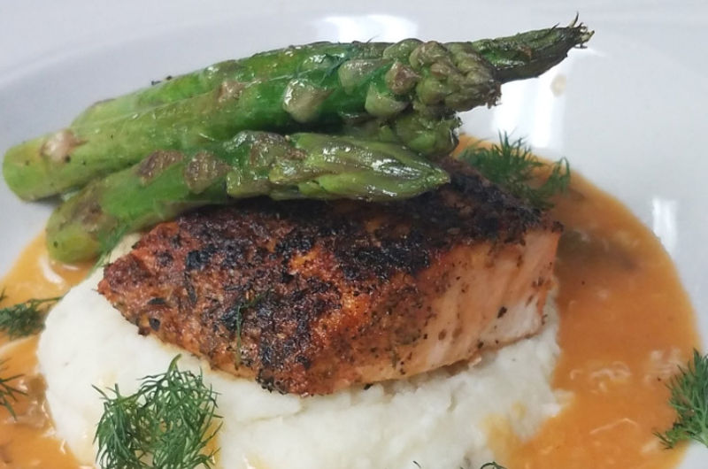 close up of a dish served at Ashbury's